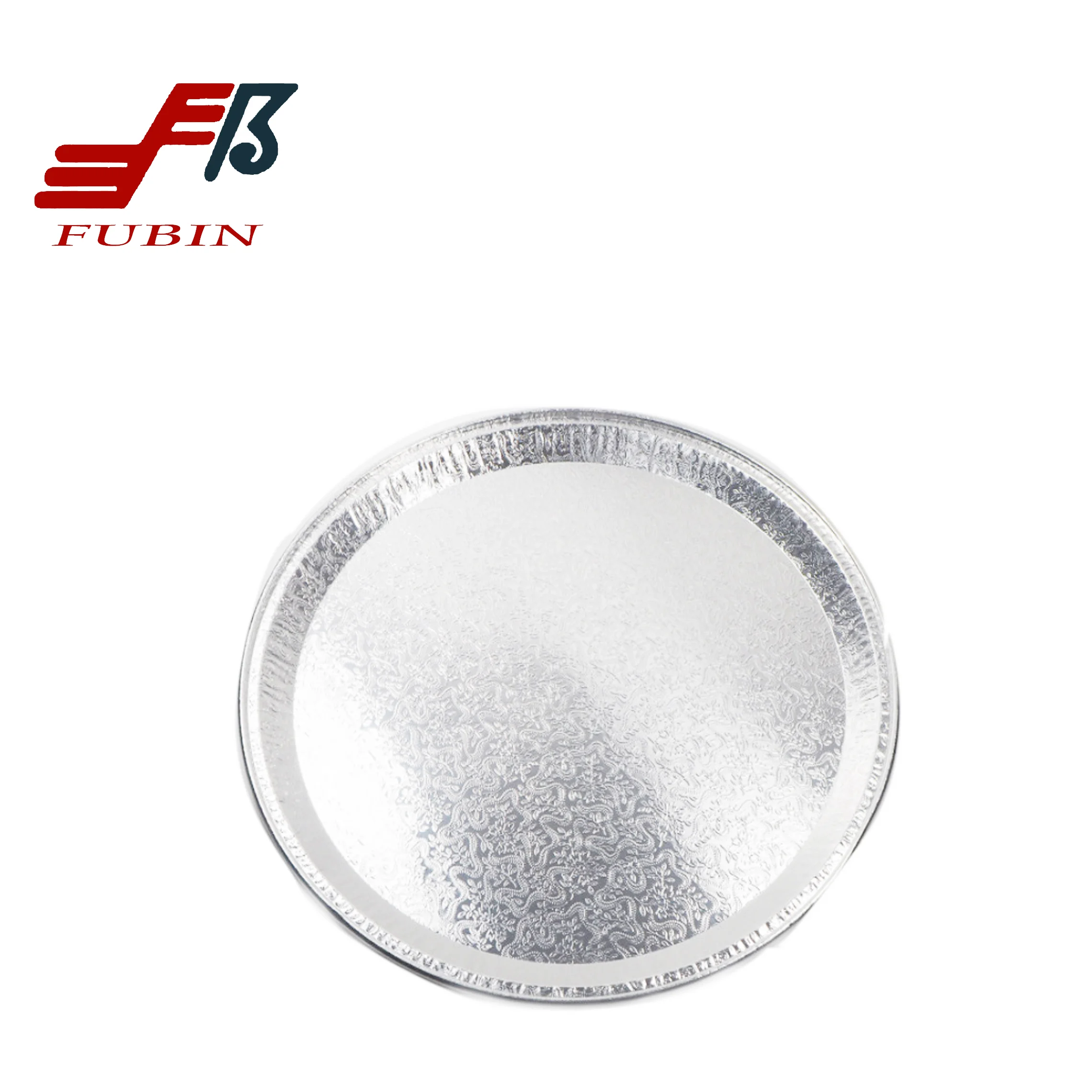 Flaaluminum Foil Pan Catering Tray Food Container Disposable Cater Pan Packing Foil Aluminium Work Home Large Size Round 12 Inch