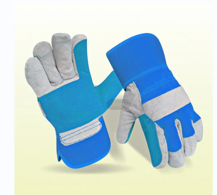 Heat Resistant gloves Cow Split Leather Anti Fire 10.5 inch Welding Work Welder Work Glove