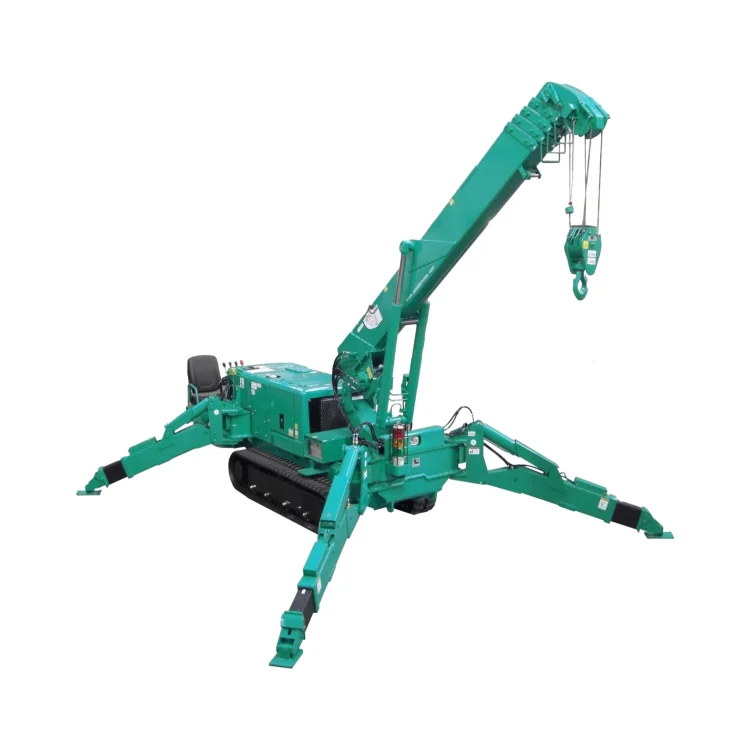 8t Knuckle Boom Mini Unic Telescopic Crawler Lifting Crane 8 Ton Spider Crane 17M Lift Height Mobile Crane Lifting Equipment