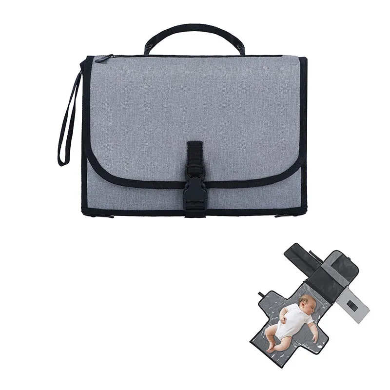 Waterproof Baby Nappy Mat Tote Bag Portable Diaper Travel Changing Pad for Boys and Girls Baby Shower Gifts