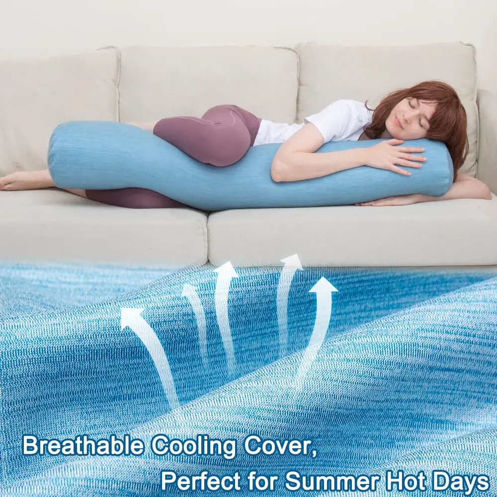 Подушка Kingworth Almohada Larga Buddy два размера многоцелевая Длинная Круглая цилиндрическая Шейная подушка