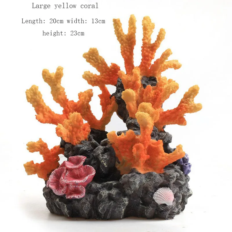 high quality  Resin Artificial Function Ceramic Coral Reef Rock Marine Aquarium Decorations for Fish Tank