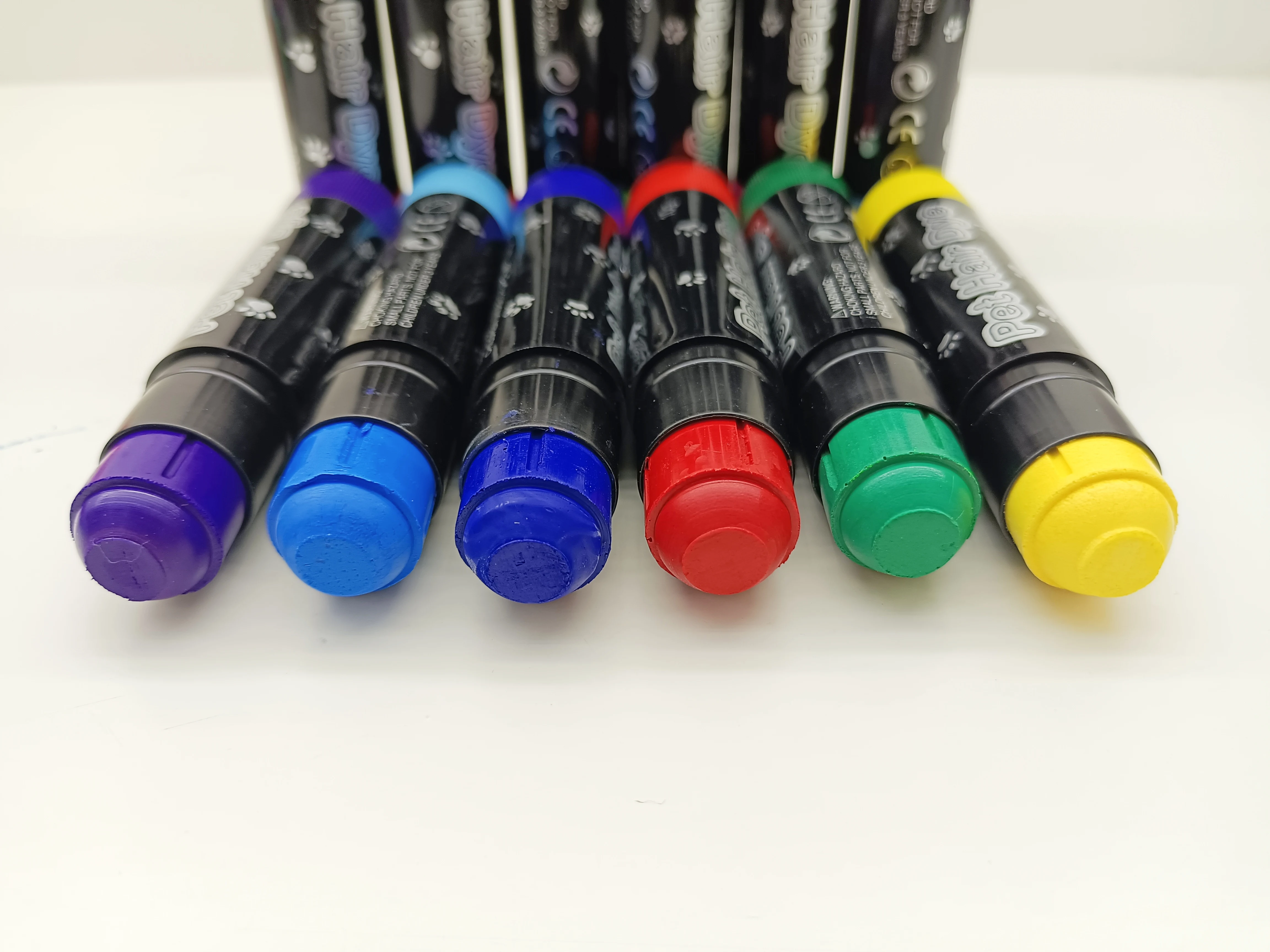 Non-Toxic Wholesale Washable Temporary Pet Pigment Colour Pen Manufacturer Kid Dog Colorful Dye Color For Hair Chalk Set
