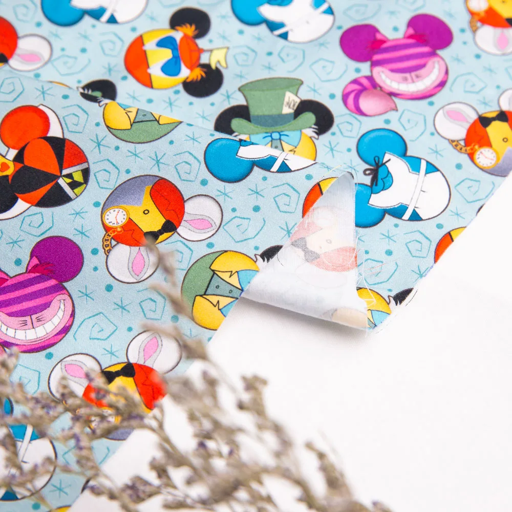 
Light weight vibrant colors silky smooth custom digital all over printing 100 cotton woven fabric for baby clothes 
