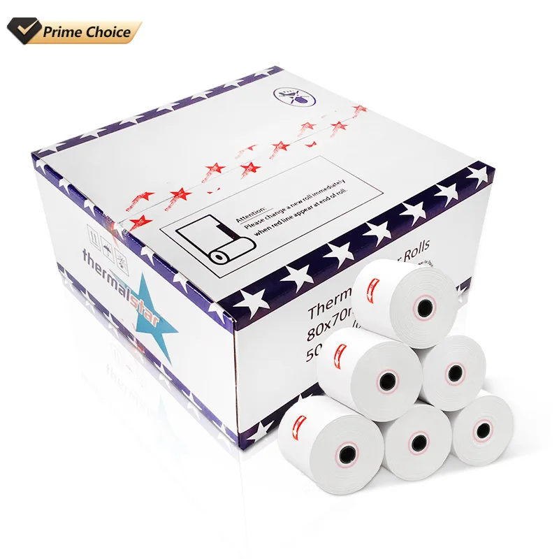 2023 Foreversticker 80mm 57mm Cash Register Till Receipt Tape Printing Papel Termico Pos Terminal Thermal Paper Roll
