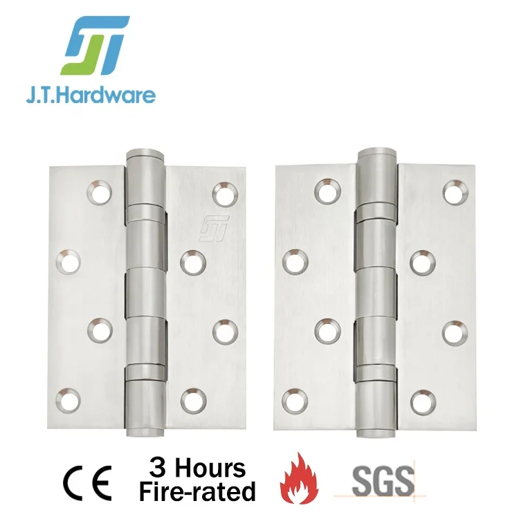 CE Fire Rated Stainless Steel Metal 2 Ball Bearing Butt Wooden Door Hinge