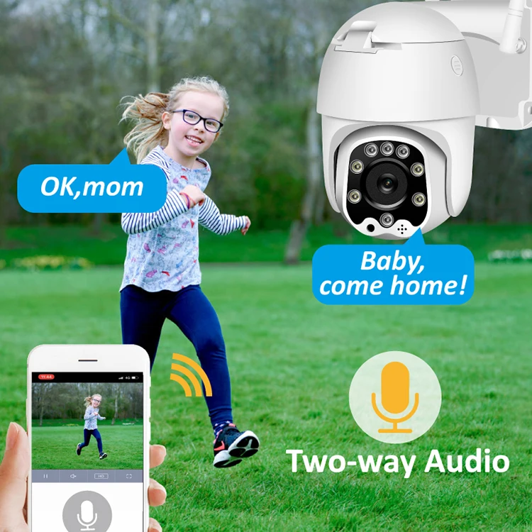  Tuya Smart FHD1080P Wi-Fi ip видеокамера для уличной съемки с функцией автоматического слежения 2-полосная аудио Сигнализация Движения