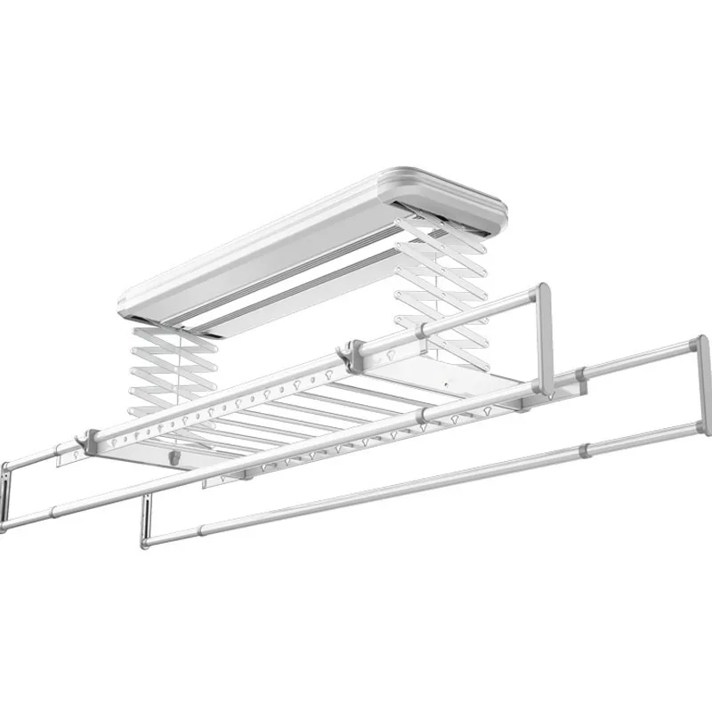 electric remote control retractable clothes dryer drying rack hangers with lighting