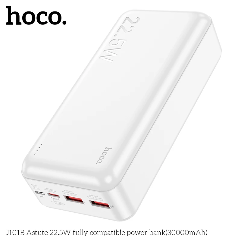 HOCO 30000mAh 22.5W Portable External Battery Phone Charger Power Bank