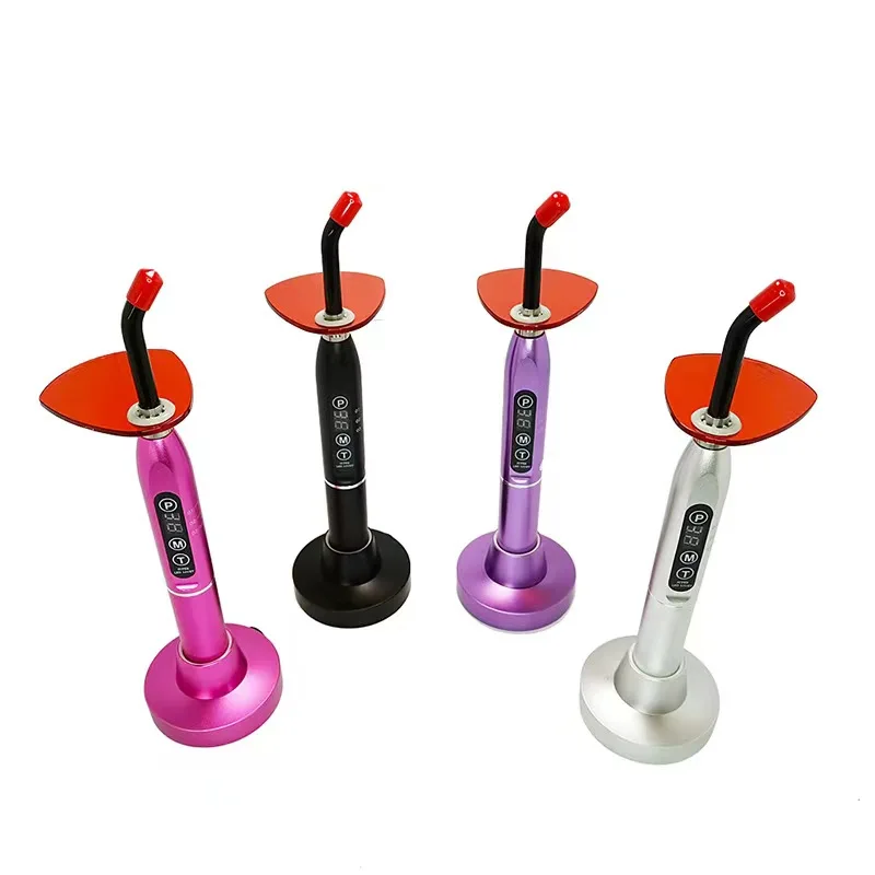 Портативная Стоматологическая металлическая головка Радужная лампа для отверждения стоматологического света Светодиодная зубов с использованием драгоценных камней