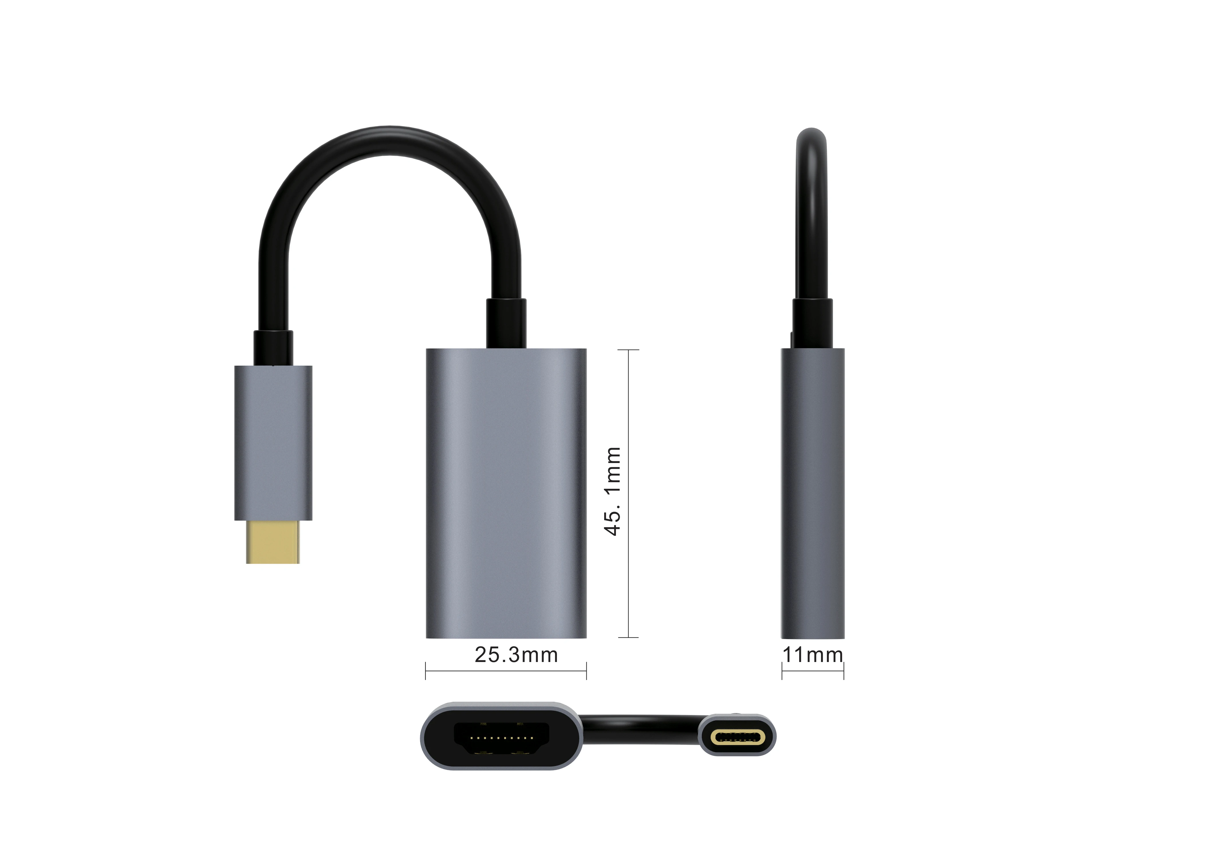  4K USB Type C 3 1 USB-C Type-c к HDMI-совместимый адаптер кабеля HD для