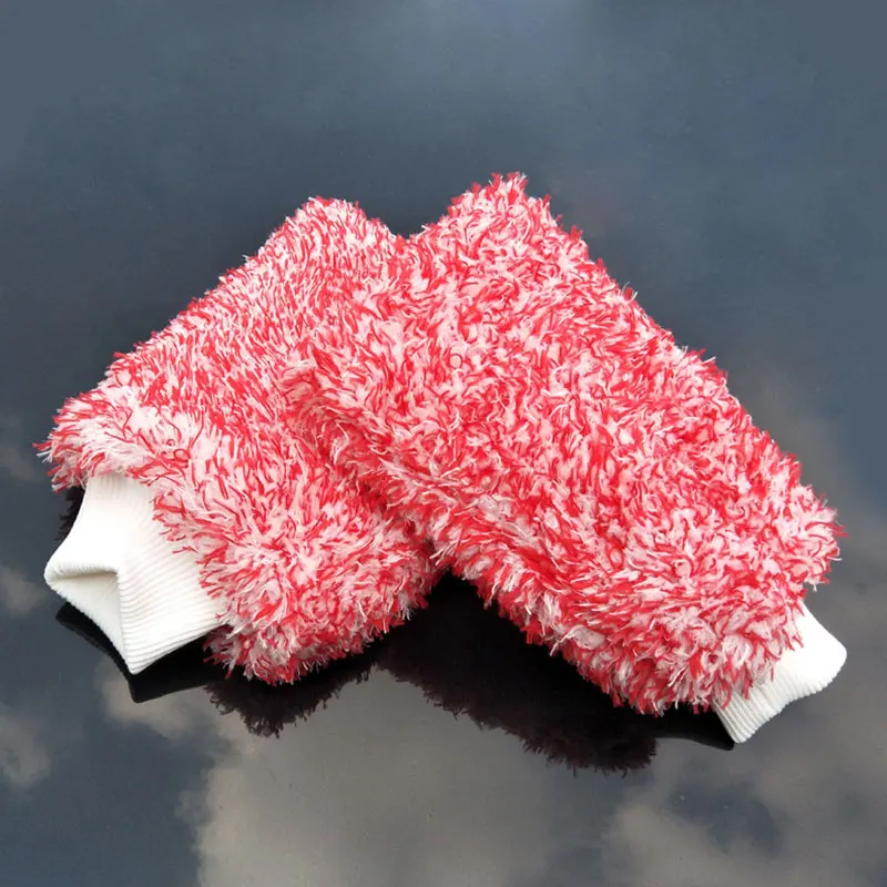 Car Detailing Equipment 28x20cm Super Microfiber Ultra Absorbent Car Cleaning Towel Wash Mitt