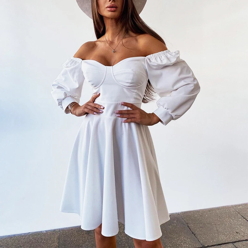 New Style Off Shoulder Bow Women Evening Dress Chiffon Dress Bridesmaid Dresses