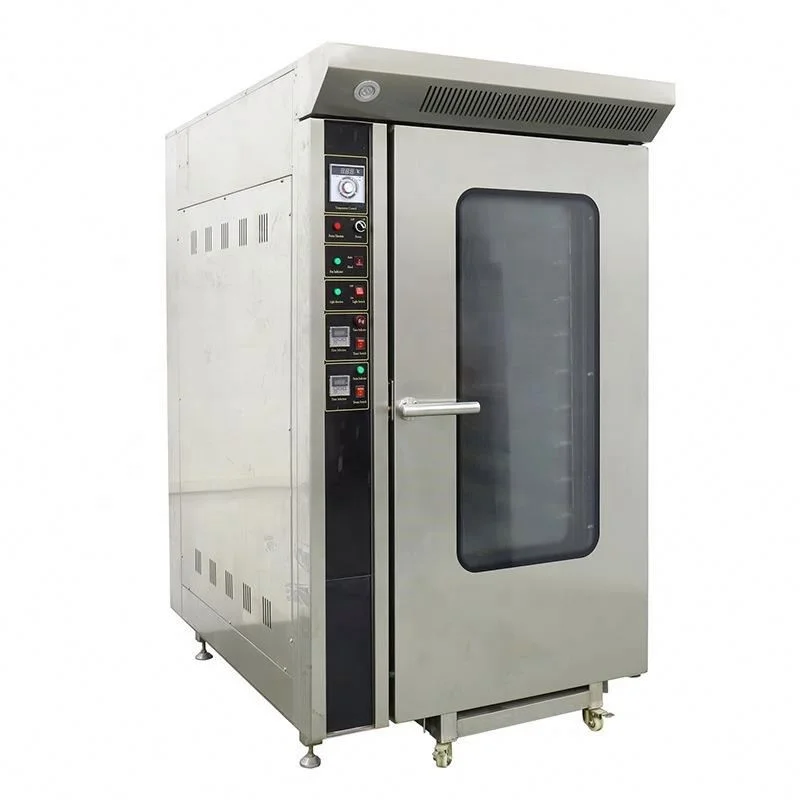 12 Trays High Capacity Electric Base Croissant Rotary Convection Oven For Bread Pizza