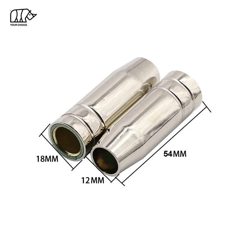 INWELT Brass Soldering Supplies MB15 Copper Welding Accessories 15AK Gas Nozzle for MIG Welding Torch