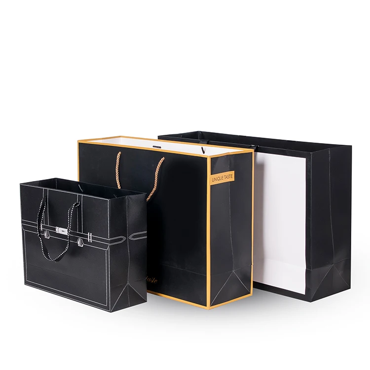2022 Wholesale China Factory Custom Fancy High Quality Carved Candle Gift Paper Shopping Bag With Your Printed Logo