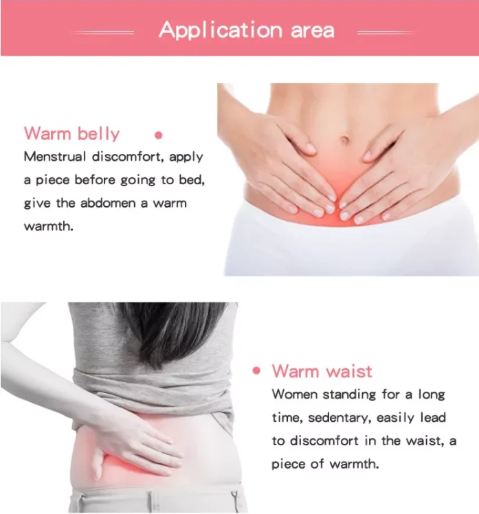 Menstrual Heat Patch for Woman Period Cramp Care for 12h Paste on Skin Directly Air Activated Heat Patch Menstrual Relief Patch