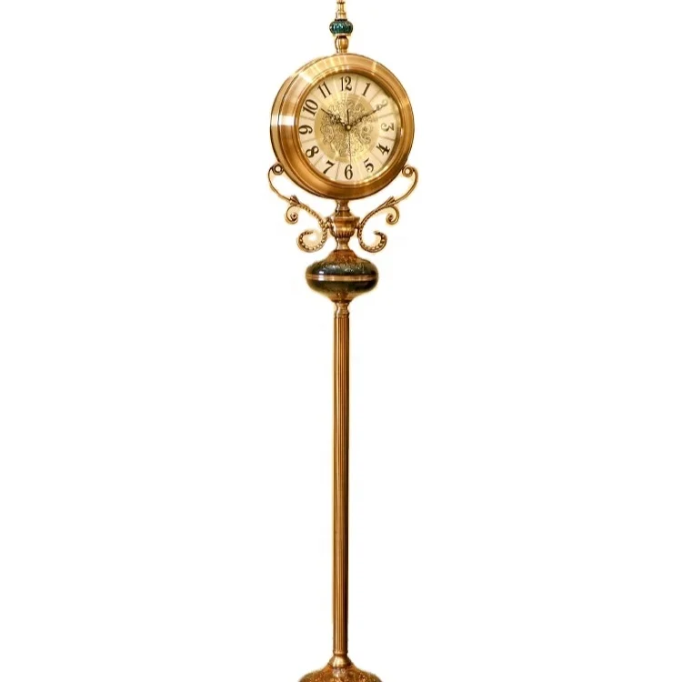 Роскошные вертикальные часы в скандинавском стиле ретро украшение для гостиной стеклянные напольные часы