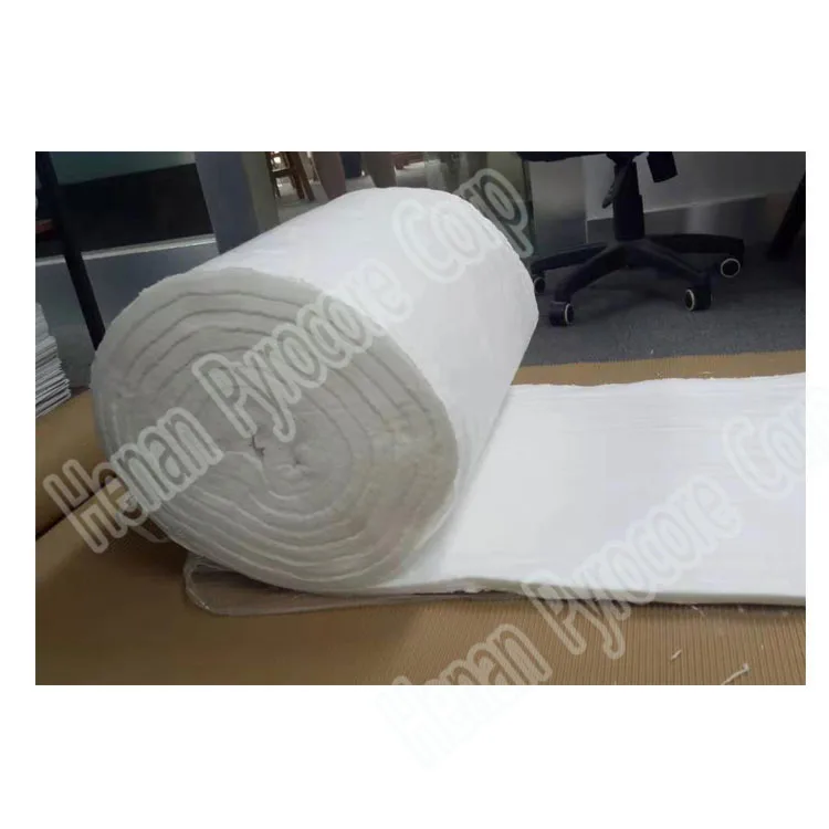 1260 1350 1430  Alumina Silicate  Ceramic Fiber Insulation Roll Blankets For Wood Stoves