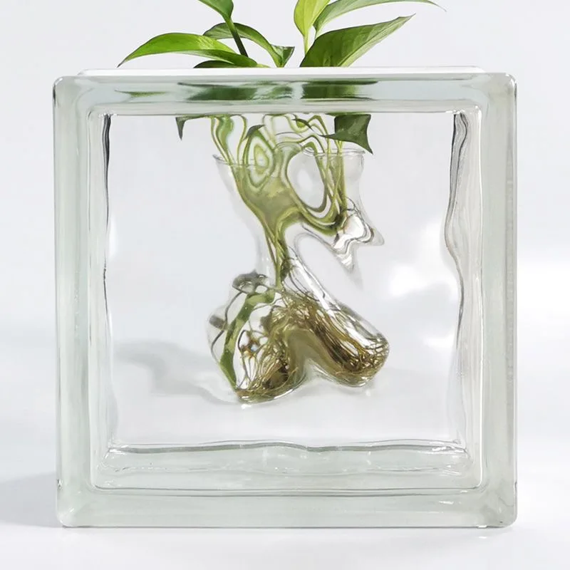 Китайская фабрика, оптовая продажа, дешевая внутренняя перегородка, декоративные прозрачные облачные водяные пузырьки, текстурированные стеклянные блоки