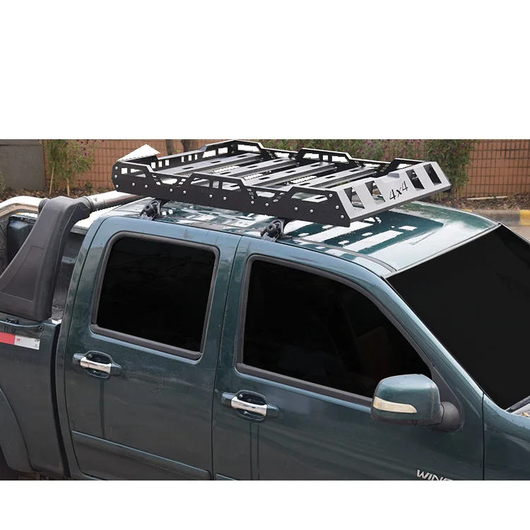 4x4 off-road vehicle roof rack with thick iron material anti-rust painting process for car pickup SUV