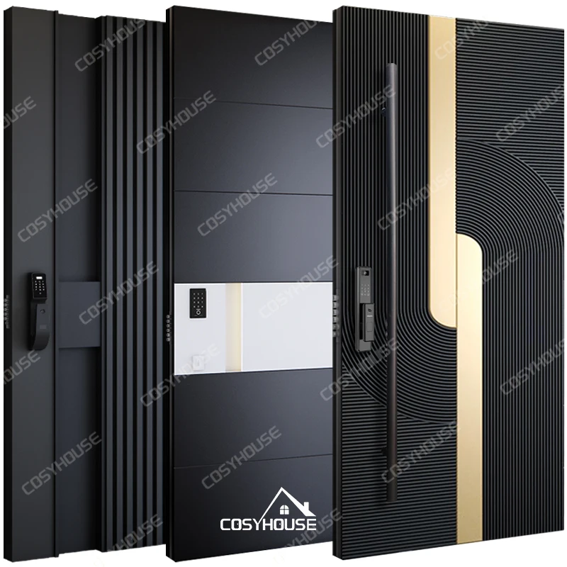 Chinese top manufacturer best energy-efficient entry doors for homes affordable exterior doors high-quality residential doors