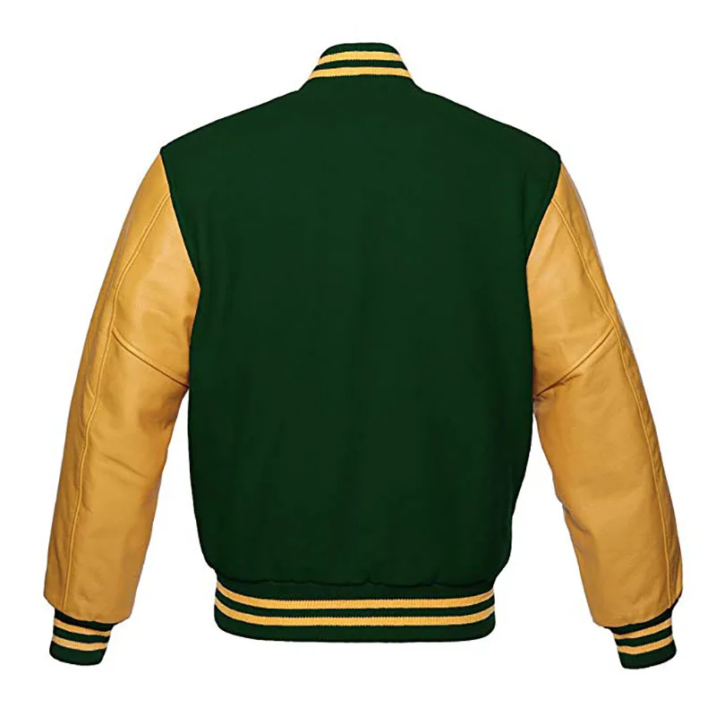  Varsity/Letterman/Студенческая куртка черного/белого цвета из мельтона с подкладкой для