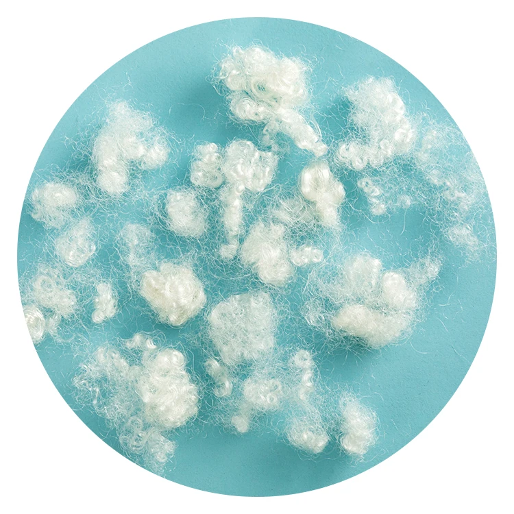 Полиэфирное штапельное волокно с наполнителем для набивки из микрофибры