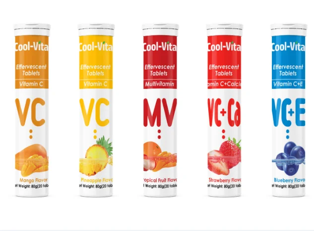 ODM OEM Multivitamin Effervescent Tablets for kids Food Supplement Immune Boost