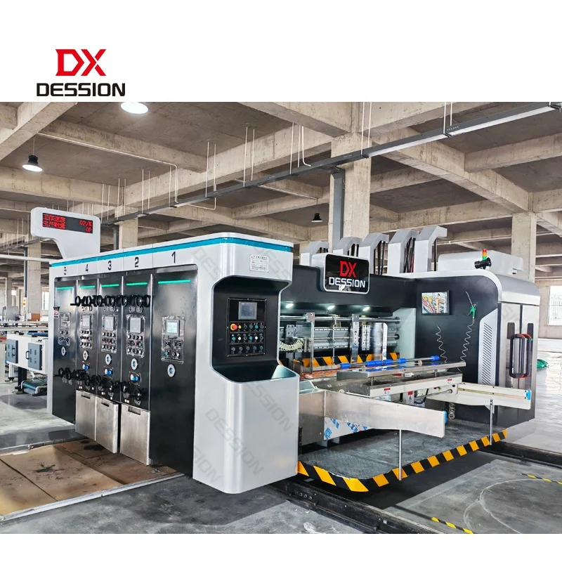 4 Colour Corrugated Box Making Machine Corrugated Cardboard Carton Pizza Box Digital Flexo Printing Machine