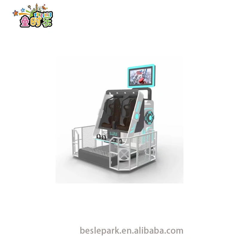 Besirui 360 Degree 2 Chair 9D VR Roller Coaster Virtual Reality Simulator VR Machine 9D Virtual Reality