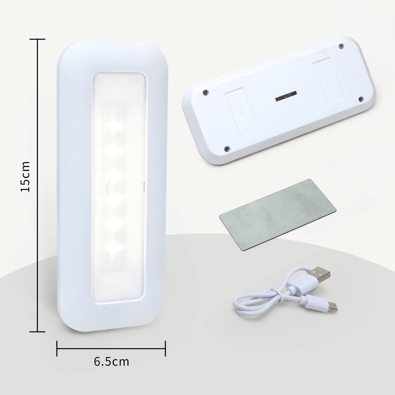 KSWING Rechargeable push light  Bed Lamp LED under Cabinet Night light for closet Kitchen with magnet