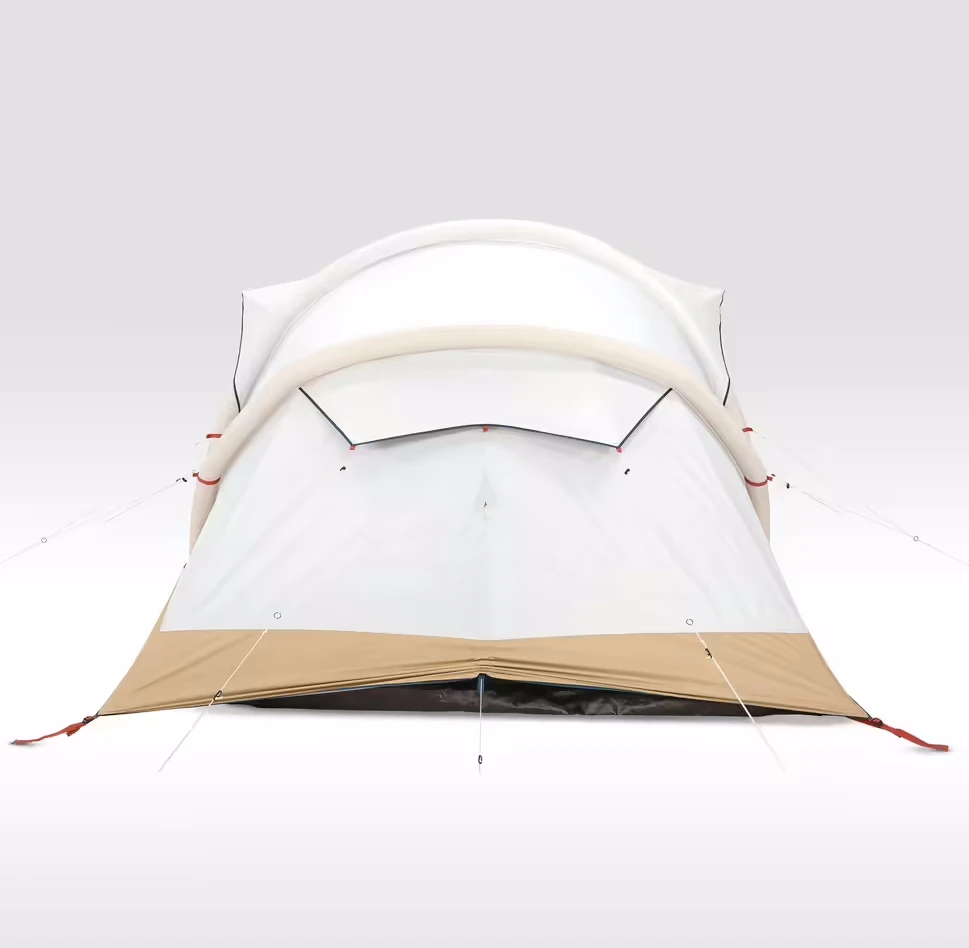 OT6302 Glamping Canvas Inflatable Outdoor Camping, Customized Luxury Polyester Air Family Tunnel Tent