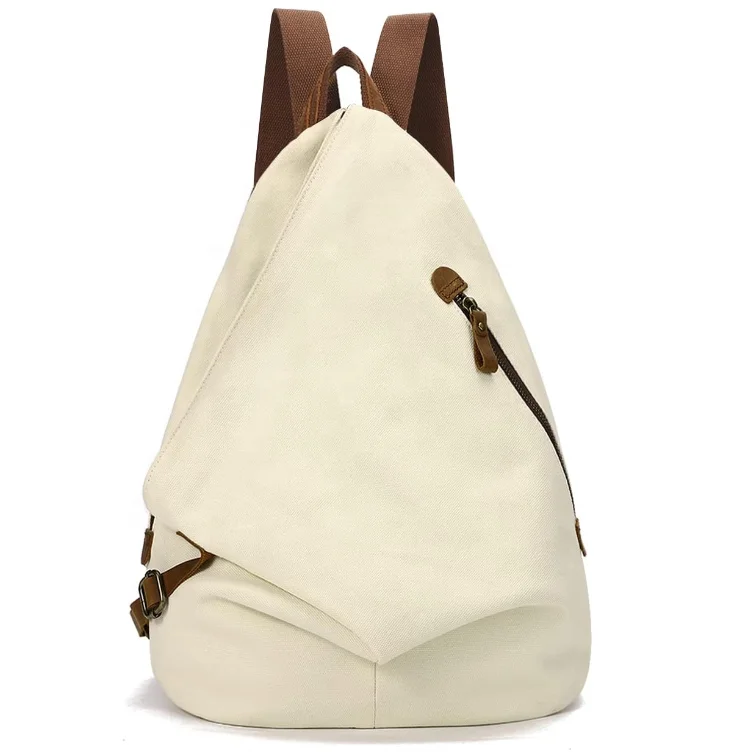Vintage Canvas Rucksack Travel Outdoor Large Capacity Casual Backpack Simple Fashion Vintage Canvas Backpack For Men Women