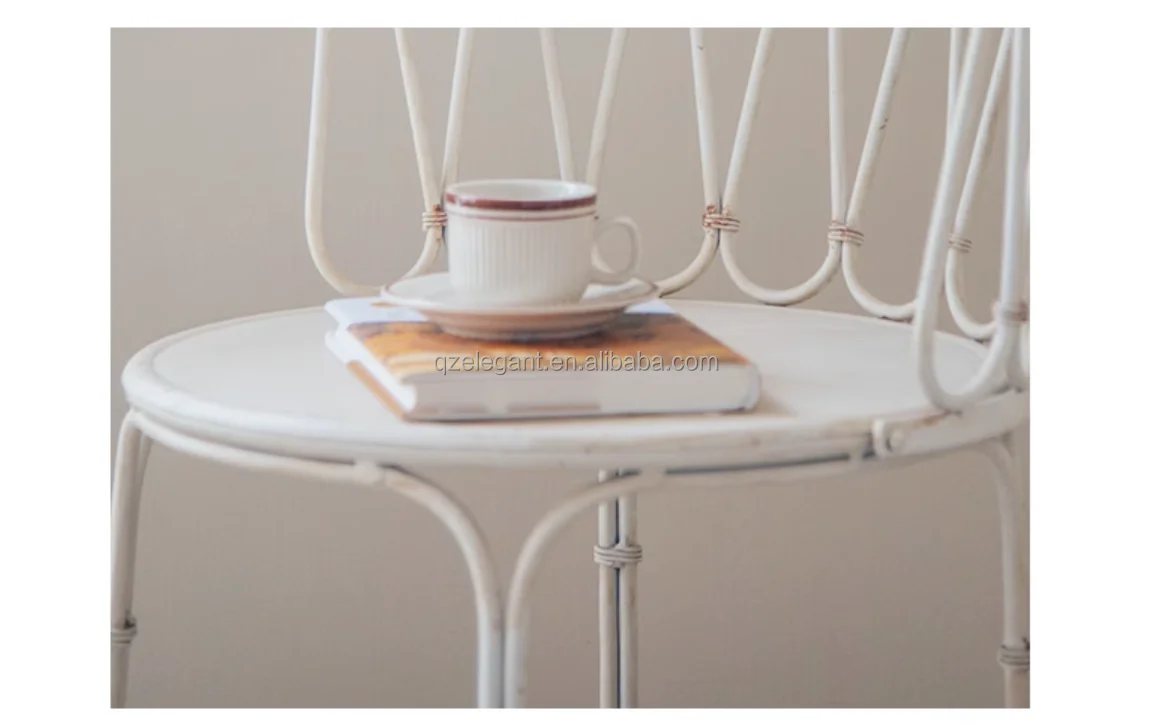 Custom metal outdoor furniture tables and chair french