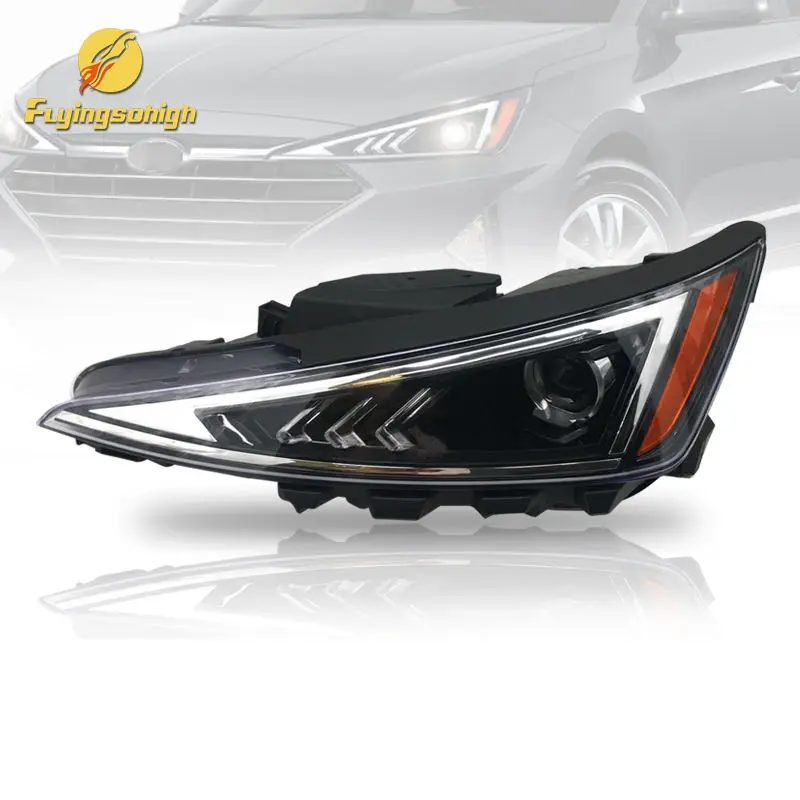 Автомобильная фара для hyundai Elantra 2019-2022 передняя фара w/o LED DRL HY2502233 92101-F3500