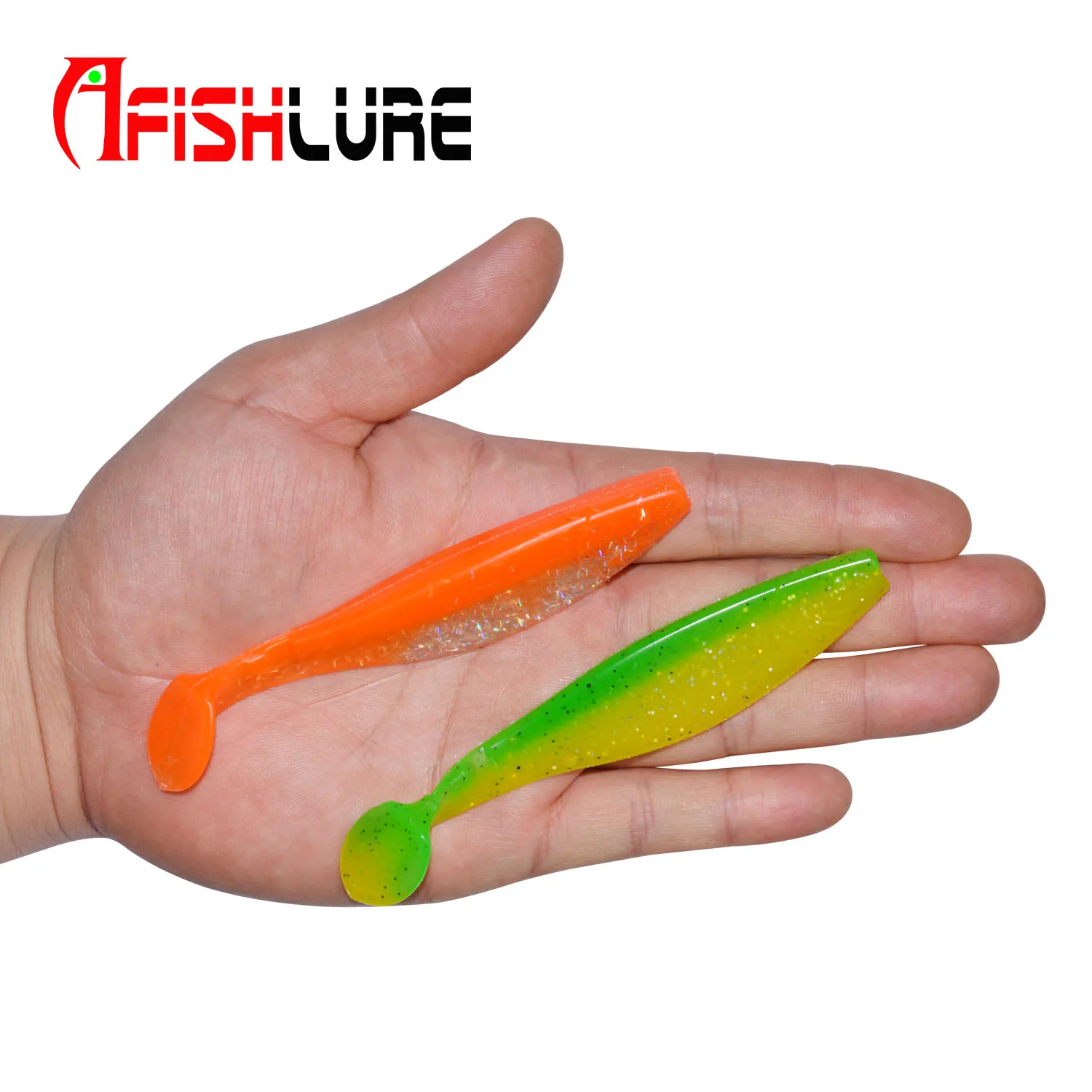 Artificial sea bass fishing lure 110mm 9.5g 3pcs saltwater soft bait shad lure paddle tail fishing bait