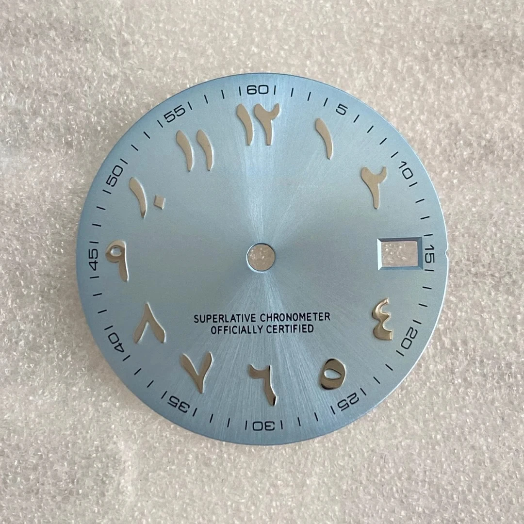 Custom Watch Dial Middle East Arabic S Dial 28.5mm Literal Fitting NH35/NH36/4R Movement Mechanical Modified Watch Accessor