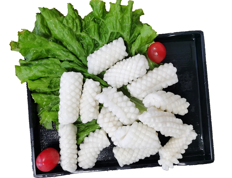 
 Замороженные белые цветы кальмара класса А, разрезанные ананасами  