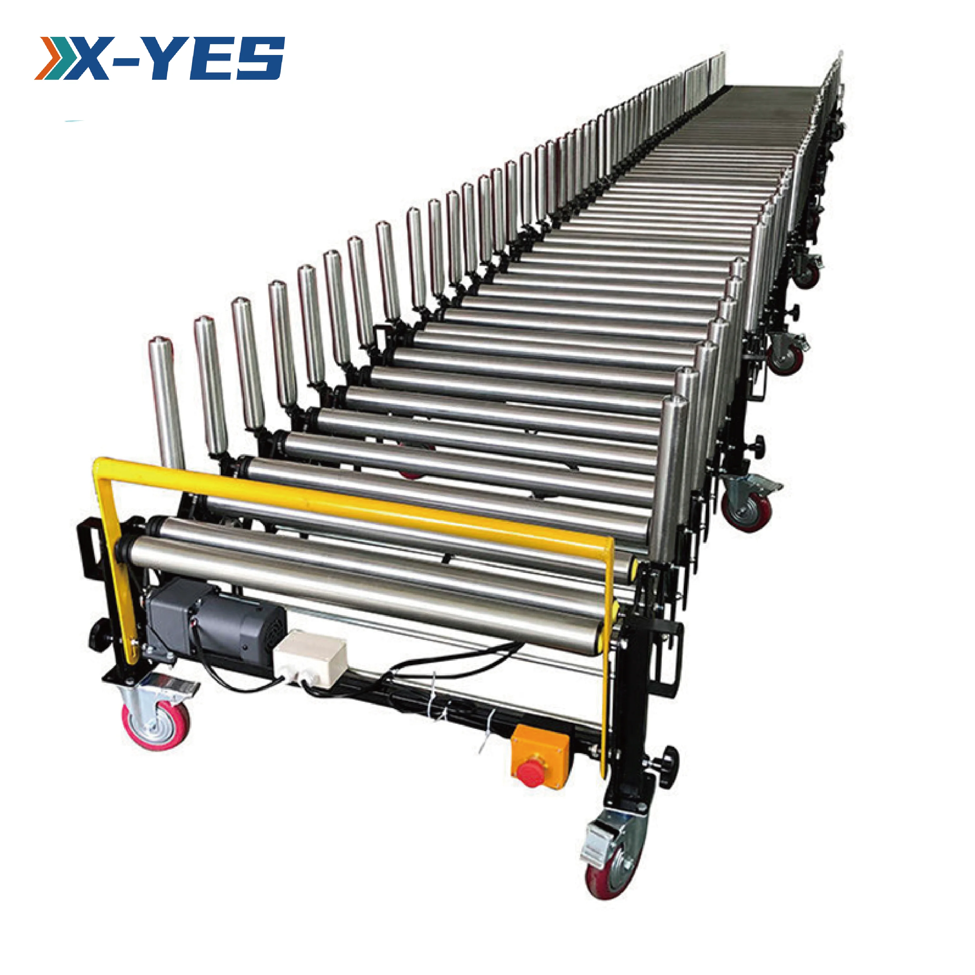 Customized Flat Flex Belt Flexible Portable Roller Conveyor