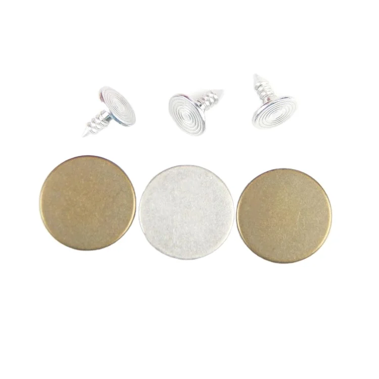 Manufacturer Brass Jeans Buttons Metal Antique Jean Button With Rivets For trousers