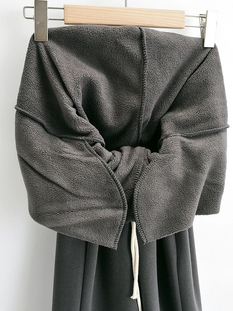 Winter custom black flare wide leg sweat pants joggers mujer pants women fleece cotton mix wide leg pants 2022 Autumn