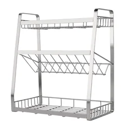 Anti Skidding Stainless Steel Kitchen Rack Detachable Kitchen Rack