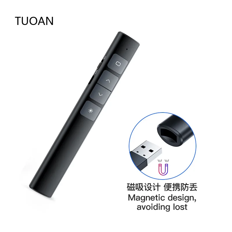 Support OEM wireless presenter remote control laser pointer rechargeable with high power