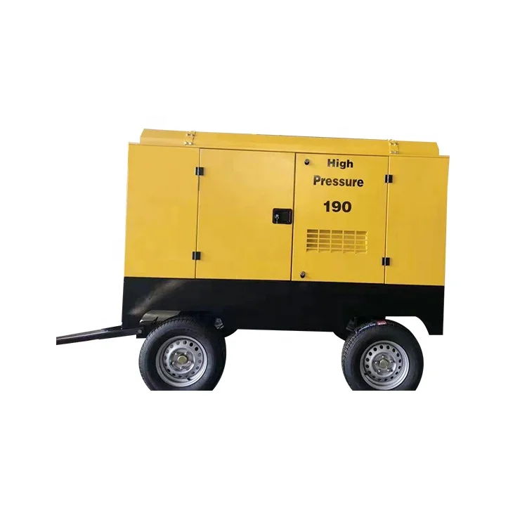 
China Mobile Industrial Screw Diesel Engine Air Mobile Compressor 