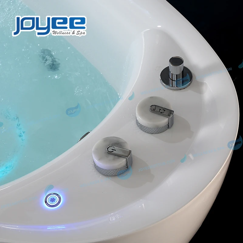 JOYEE single 1 person spa acrylic spa bathtubs & whirlpools function whirlpool bathtub with high quality faucet valve fitting
