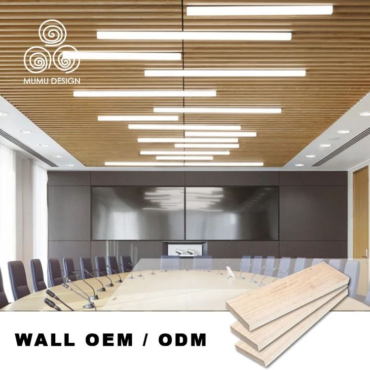 MUMU Feature Wood Pattern Curved Decorative Restaurant  Bedroom House Restaurant Indoor Villa Ceiling