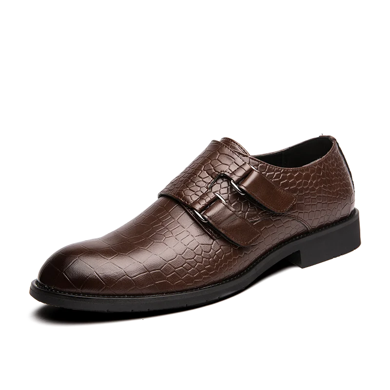 Men Oxford High Heel Loafers Casual Business Wedding Leather Dress Black Formal Shoes Slip-On