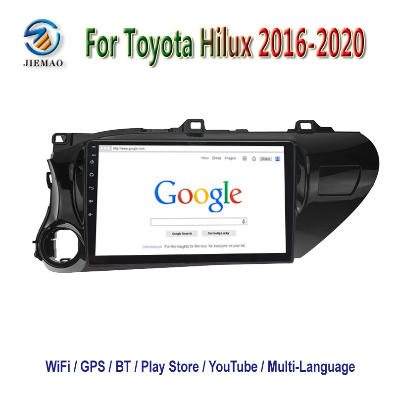 
10.1 inch 2din Android 9.1 car dvd player For Toyota Hilux 2016-2020 GPS Navigation Car Radio Multimedia Stereo WiFi BT 