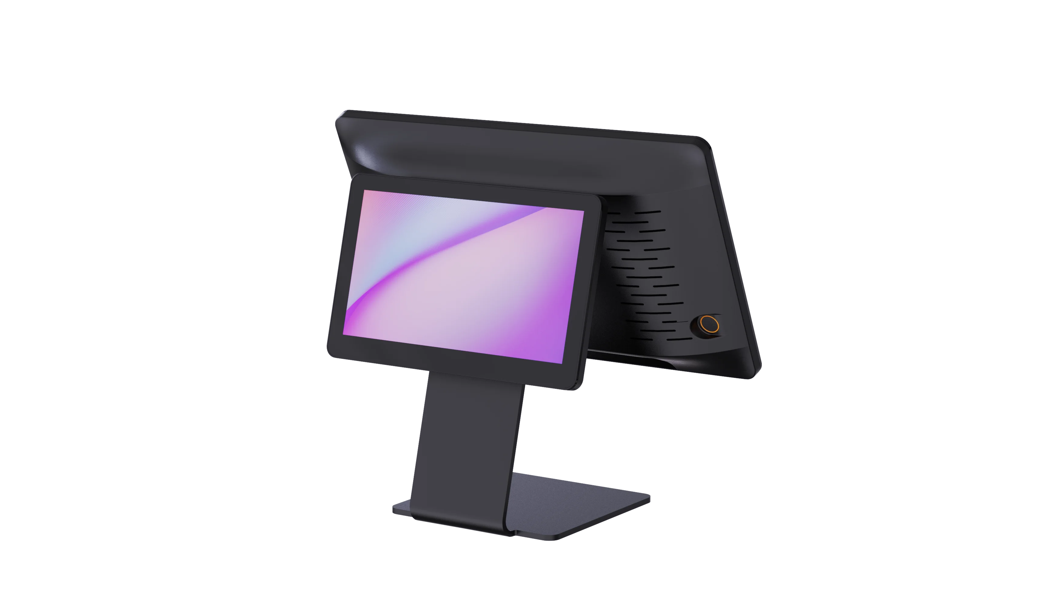 Gmaii dual-screen wall mount capacitive industrial touch monitor food vending payment terminal with android pos machine